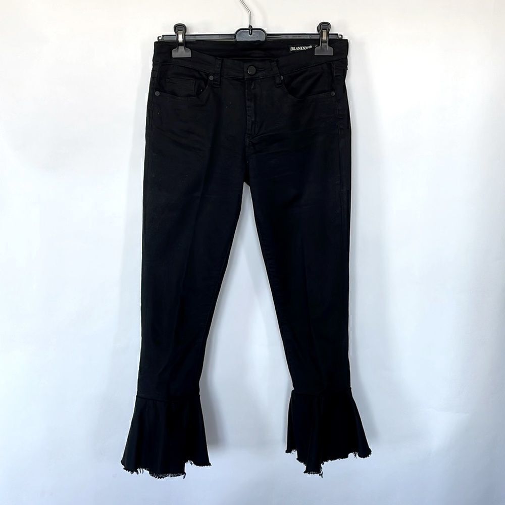 Blank NYC Black Bell Bottom Stretch Jeans, 29